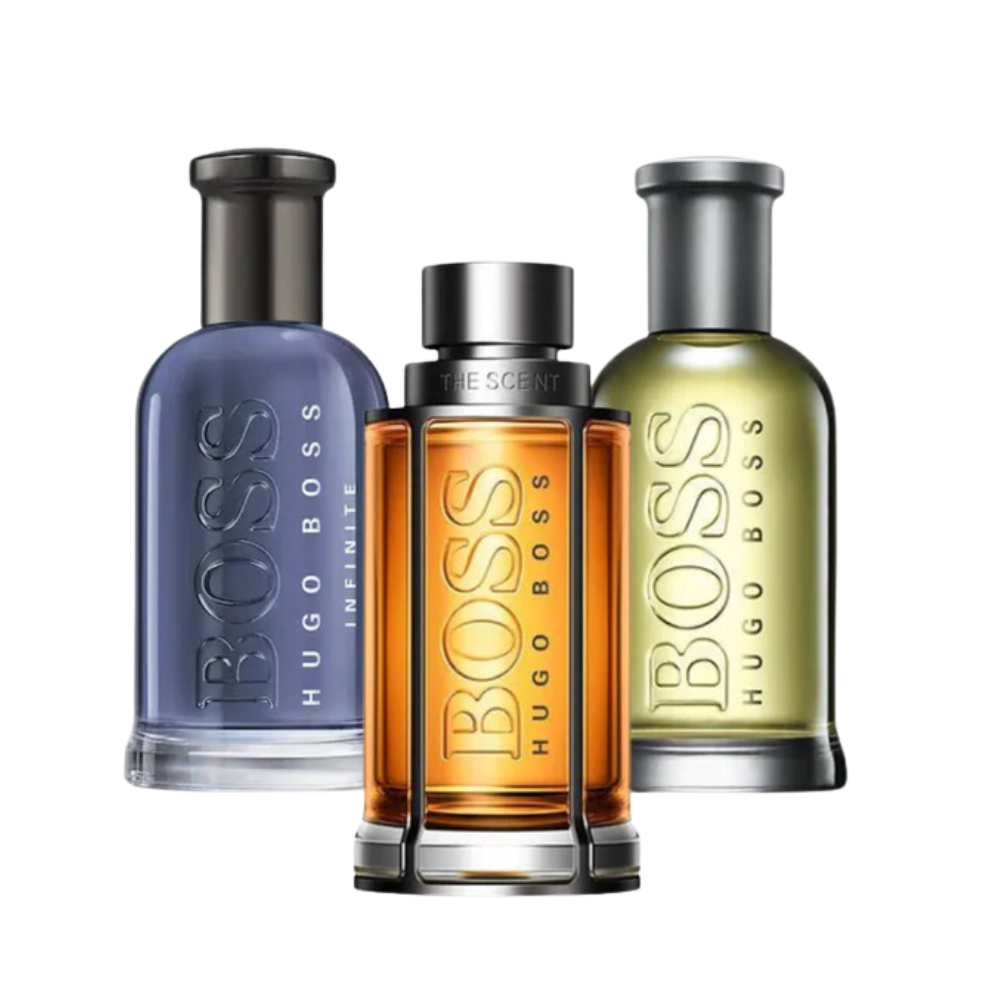 3 parfums BOSS THE SCENT, BOSS BOTTLED et BOTTLED INFINITE - Eau de Parfum - Pour Hommes