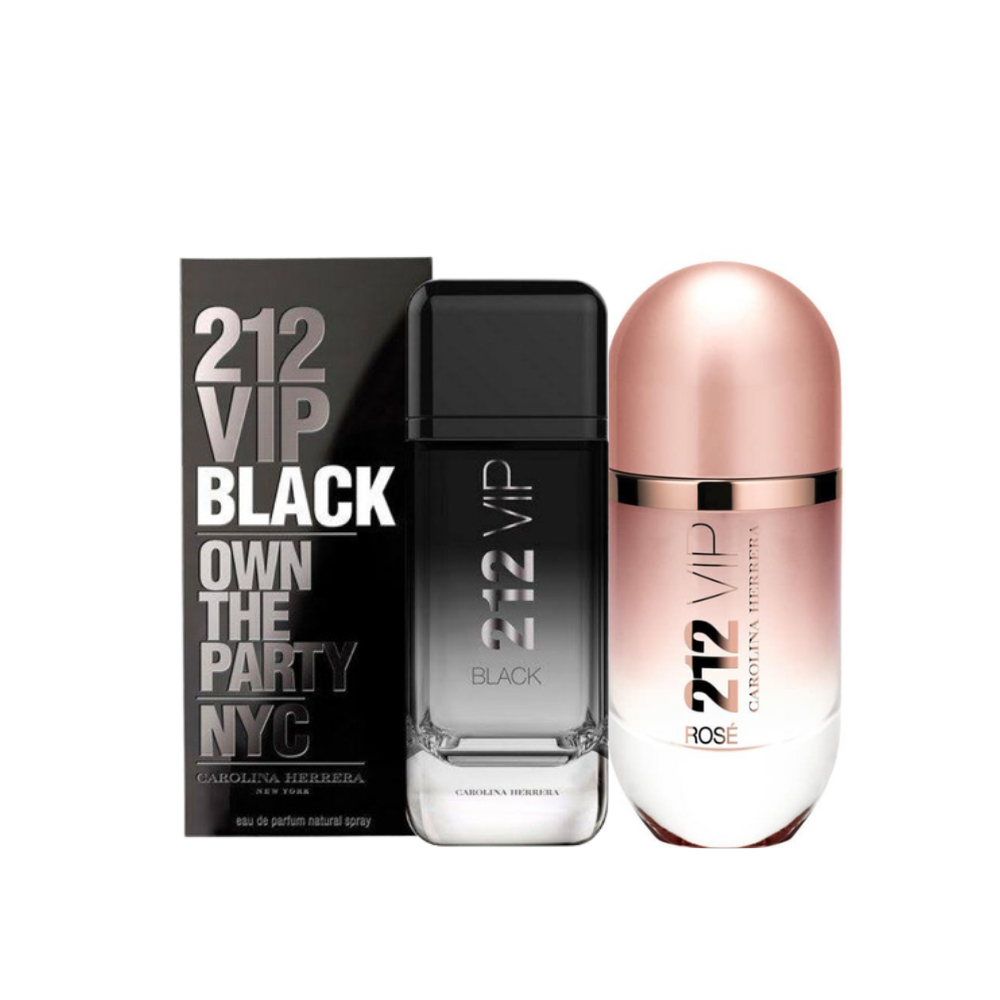 212 VIP Black und 212 VIP Rosé Carolina Herrera - Eau de Parfum - Pous Hommes et Femmes