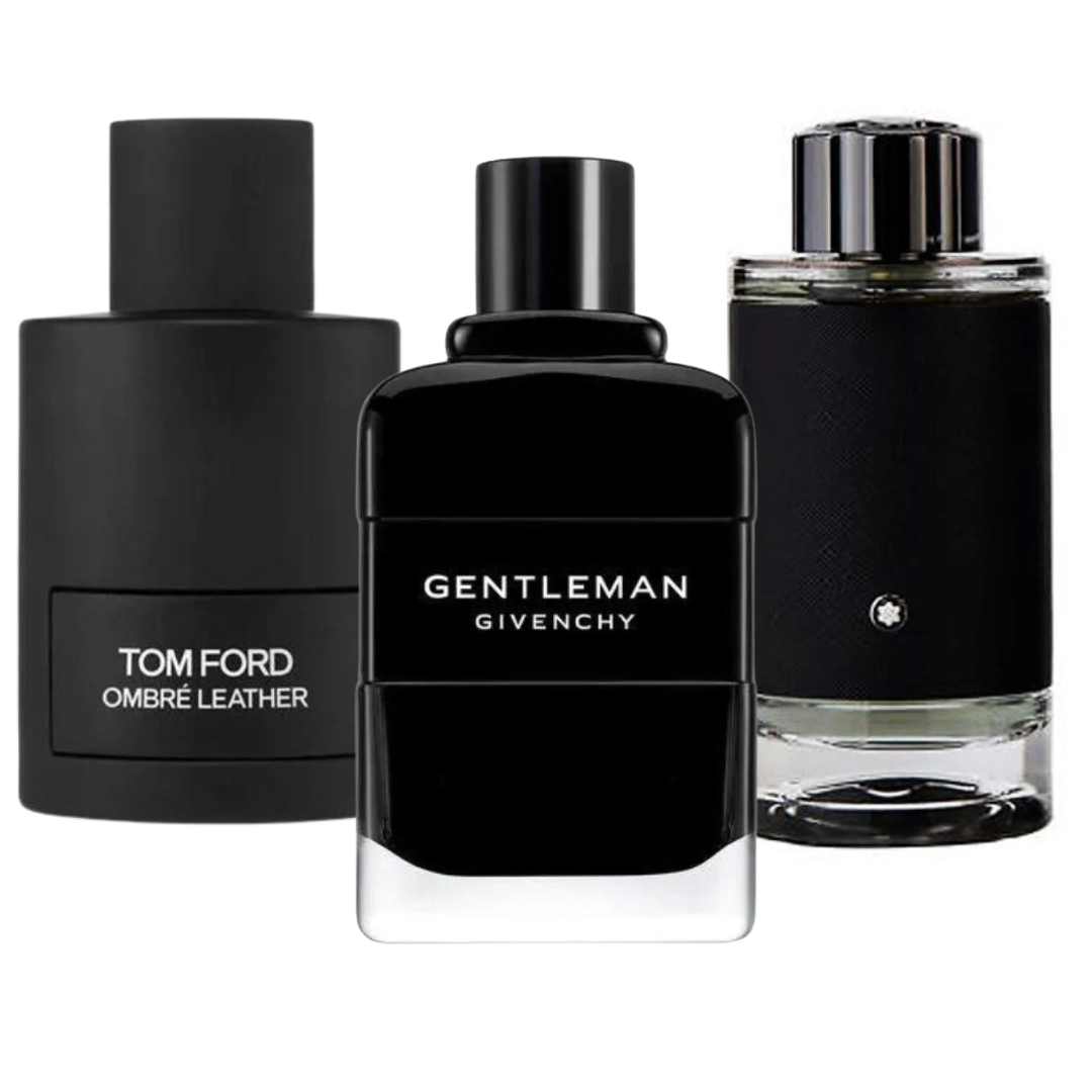 3 Parfums Tom Ford Ombre Leathe, Givenchy Gentleman, Montblanc Explorer - Eau de Parfum - Pour Hommes