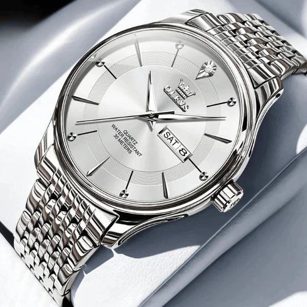 Olevs Montre Classique Homme Fontainebleau | Argent