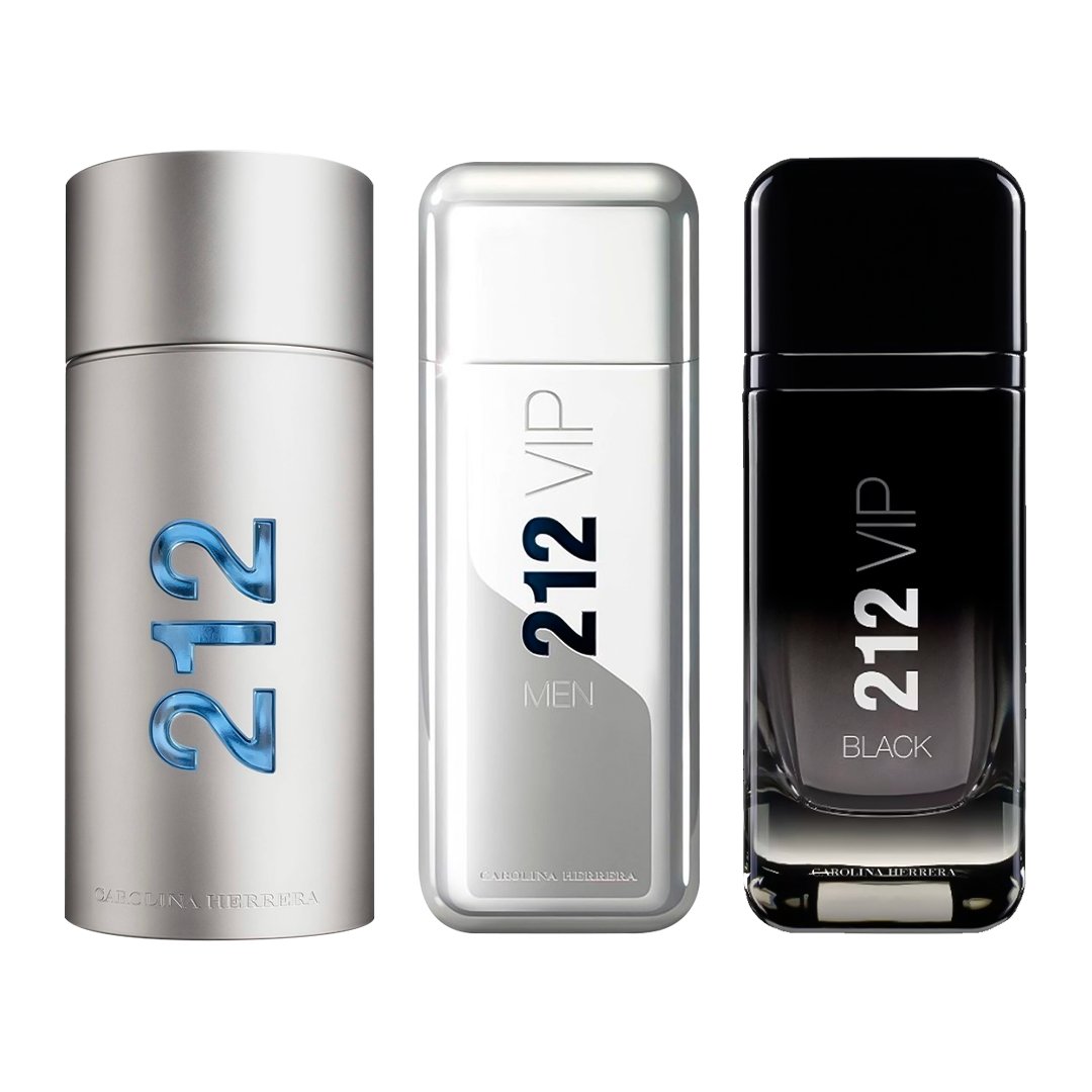 212 VIP NYC, 212 MEN und 212 Black - Eau de Toilette - Pour Hommes